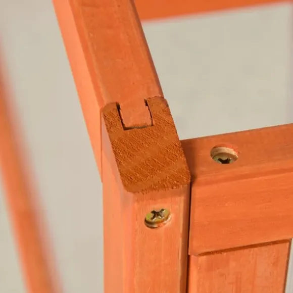 Outsunny Mini Drivhus Orange - Fyrretræ/Polycarbonat 90x46x40cm