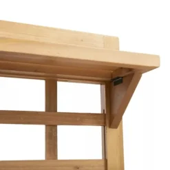 Outsunny Plantebord i Grantrback, Brun, 105x40x135 cm