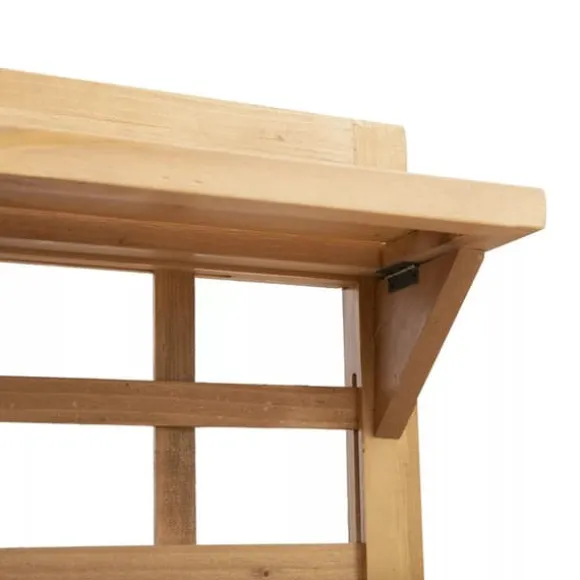 Outsunny Plantebord i Grantrback, Brun, 105x40x135 cm