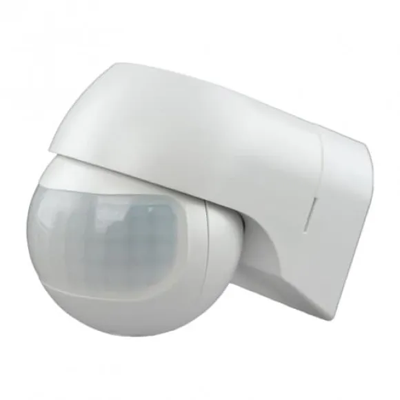 Overflademonteret bevægelsessensor hvid 180 grader PIR CP-4B EC20324 ECO