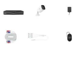 Overvågningskamera system, HD 1080P opløsning, IP66 vandtæt klassifikation,8CH Med 4 stk kamera, 2T