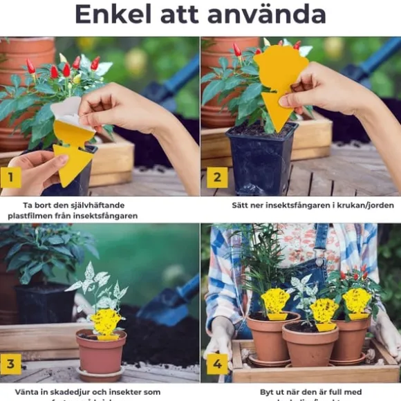 12-pak insektfælder til rabat / planter / frøplanter