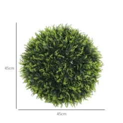 2-pak kunstig ceder 45 cm med potte, dekorative planter til hjem & have