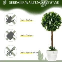 2-pak kunstig lavendel 60 cm med potte, realistisk kunstblomst til hjem & have