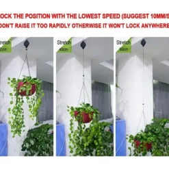 4-pak plantekroge, udtrækkelige plantekroge til let tilgængelige hængende blomsterkurve, velegnede til havekurve, blomsterpotter og fuglefoderhuse