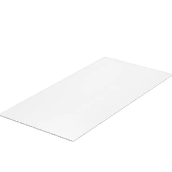 12-pak polycarbonat drivhuspaneler, 2' x 4', 0,24'' tykke tagplader, UV-beskyttelse, energibesparende, holdbare og lette.