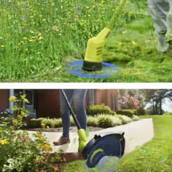 6-pak trimmerspoler med trimmertråd og låg RYOBI græstrimmer