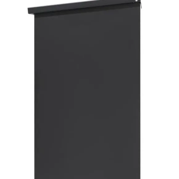 Pakkeleveringsboks, 44x35x58,3 cm, Sort, Galvaniseret stål