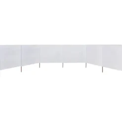 6-panels foldbart læsejl - UV-beskyttelse | Farve: Sandhvid | Størrelse: 800x160 cm