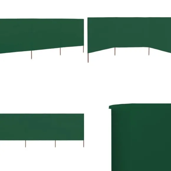 3-panels læsejl stof 400 x 120 cm grøn - Læsejl - Læskærm - Home & Living