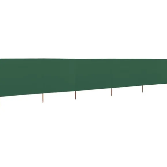5-panels læsejl 600x160 cm stof grøn - Læsejl - Læskærm - Home & Living