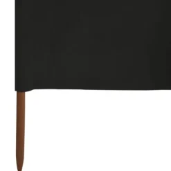 3-panels læsejl 400x160 cm stof sort - Læsejl - Læskærm - Home & Living