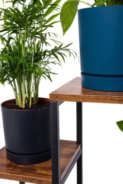 PANORAMA metal stående blomsterstativ til blomster og planter - 6-etagers VENGE