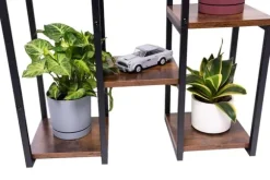 PANORAMA metal stående blomsterstativ til blomster og planter - 6-etagers VENGE