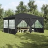 Party Telt Anthracit & Hvid - Rummeligt 400x400 cm | Farve: Anthracit & Hvid | Størrelse: 400x400x266 cm