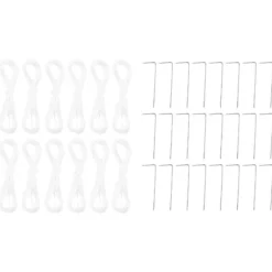 Party Tent - Utendørs Festtelt i Polyester og Stål | Farve: Blå og Hvid | Størrelse: 800x400x266 cm
