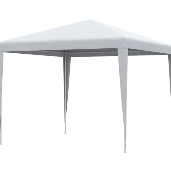 Pavillon 2,7×2,7 m vandafvisende og vinterfast, hvid