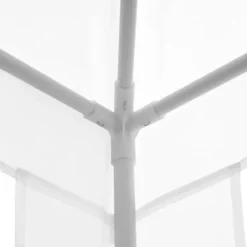 Pavillon 2,7×2,7 m vandafvisende og vinterfast, hvid
