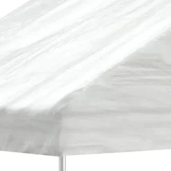 Pavillon med tag 17,84x4,08x3,22 m - UV-resistant polyethylen | Farve: Hvid