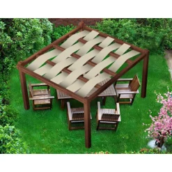 Pavillon vandtæt bælte 0,4x5 Grå