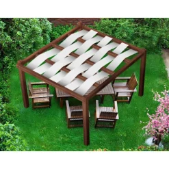 Pavillon vandtæt bælte 0,5x5 Grå
