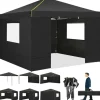 Pavillon, Vandtæt Stof, Nem Opsætning,Sort