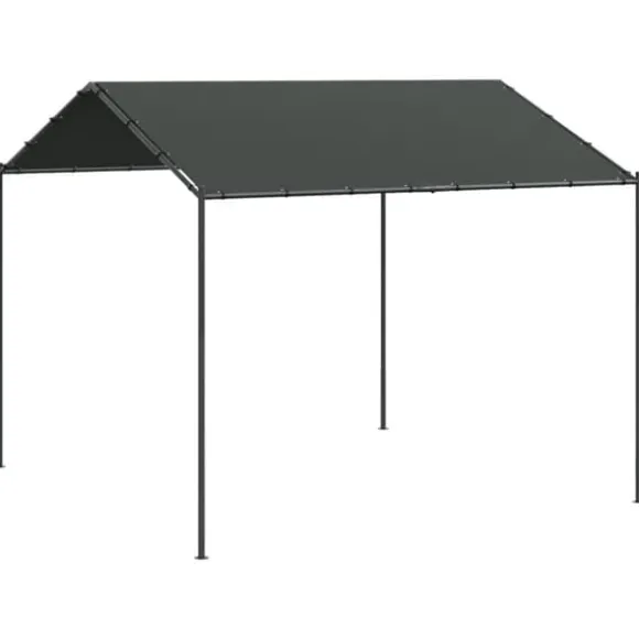 Pavillon 4x4 m stål og stof antracitgrå - Pavillon - Pavilloner - Home & Living