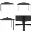 Pavillon 384x281x270 cm 180 g/m² antracitgrå - Pavillon - Pavilloner - Home & Living