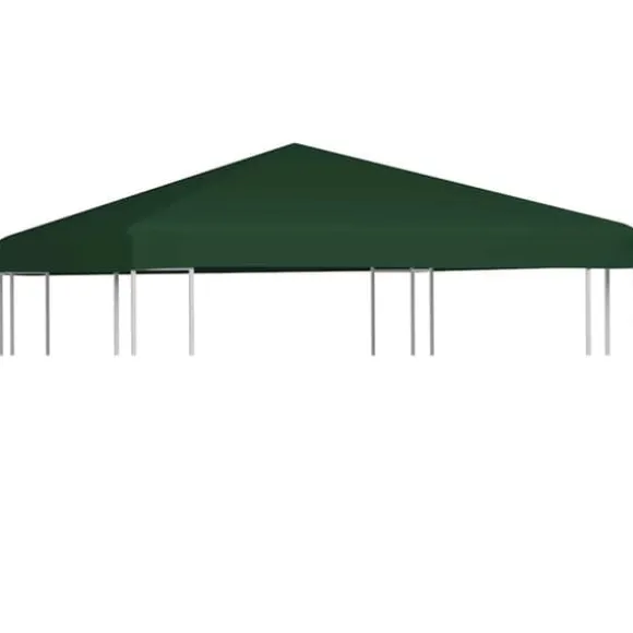 Pavillontopdække 3x3 m - Vandresistent polyester | Farve: Grøn | 310 g/m²