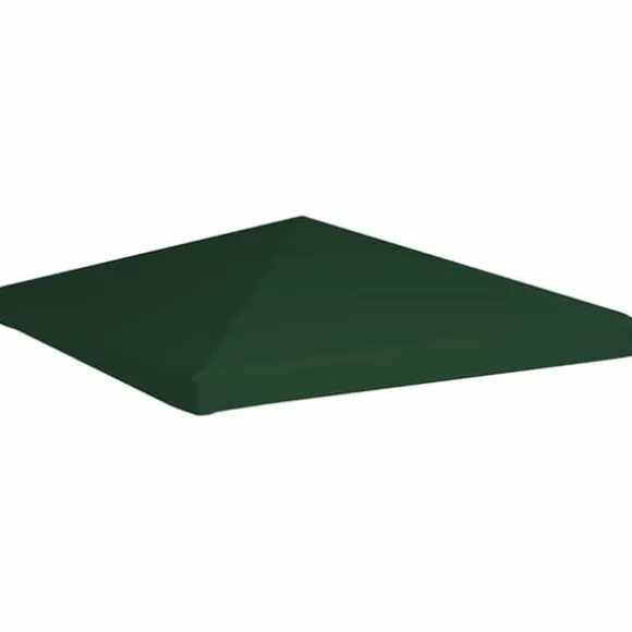 Pavillontopdække 3x3 m - Vandresistent polyester | Farve: Grøn | 310 g/m²