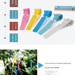 300pcs planteetiketter plantetræetiketter udendørs vandtæt plastfolie hængende planteskole haveetiketter bunkemarkører genanvendelige