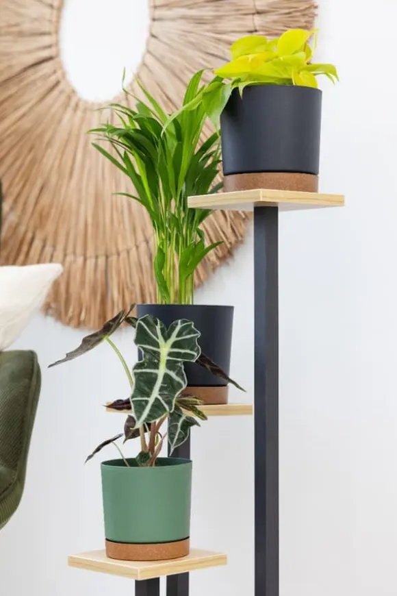 PEAK universal blomsterstander - sort, 3-etagers blomsterstander til 3 potter
