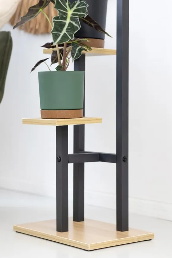 PEAK universal blomsterstander - sort, 3-etagers blomsterstander til 3 potter