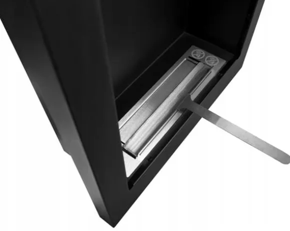 Pejs Bio pejs Vægmonteret biopejs ethanol pejs VERTICAL 61 cm x 39 cm x 12 cm sort økologisk pejs