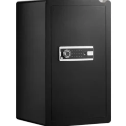 Pengeskab 3,5 cu.ft med nøglelås, adgangskode og fingeraftryk, enkeltdørs, sort