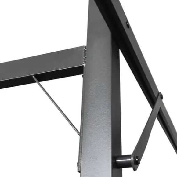 Pergola med sammenrulleligt tag - Stabil struktur | Farve: Cremefarvet | Størrelse: 395x292x230 cm