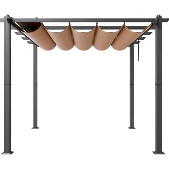 Pergola, 297x297x230 cm, Beige, Aluminium
