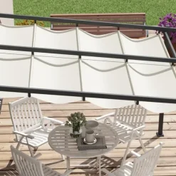 Pergola, 297x297x200 cm, Creme