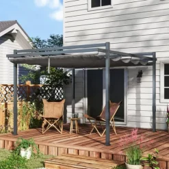 Pergola, 358x320x245 cm, Grå