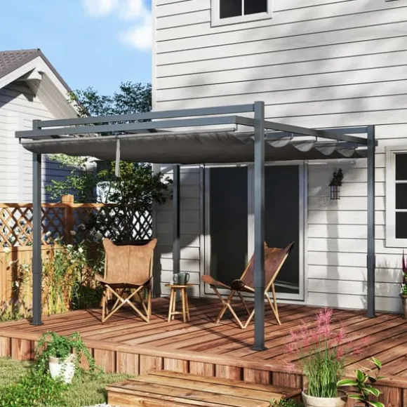 Pergola, 358x320x245 cm, Grå