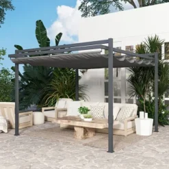 Pergola, 358x320x245 cm, Grå