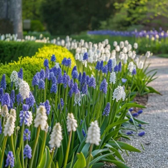 Perlehyacinth løg - Sæt med 50 - Muscari 'Magic Mix' - Blomsterløg - Flerfarvet