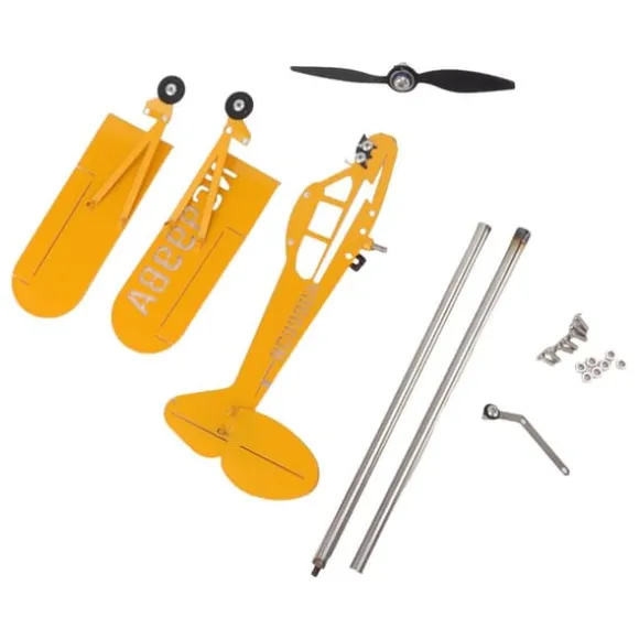 Piper J3 Cub Airplane Weathervane 3D Metal Airplane Weather Fane Udendørs tag Vindretningsindikator Haveindretning Lille