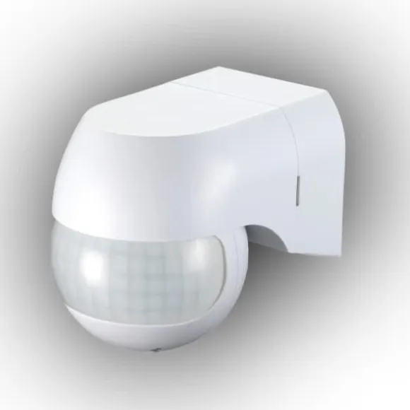 PIR-bevægelsessensor hvid 180 grader 800W 12 meter IP44 - E+CR-PIR3/ON
