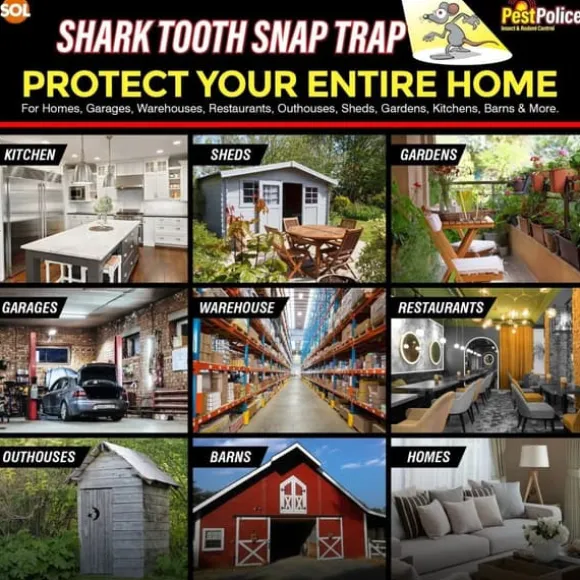 6pk Mouse Traps | Heavy Duty Mice Snap Catcher Rodent Mice Reusable Pest Control