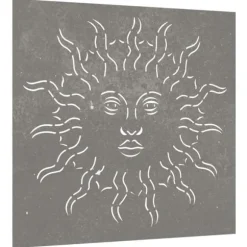 Plakater, prints & vægkunst - Living udendørs vægdekoration 55x55 cm soldesign cortenstål