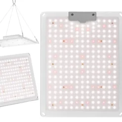 Plant Growth Grow Lamp Full Spectrum 30 x 24 cm 234 LED 110 W Sølv