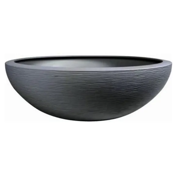 Plant pot EDA Graphit Washbasin Grey Dark grey (Ø 59 x 21 cm)