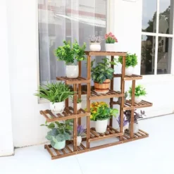 Plante Stativ, Flere Lag, Carboniseret Træ