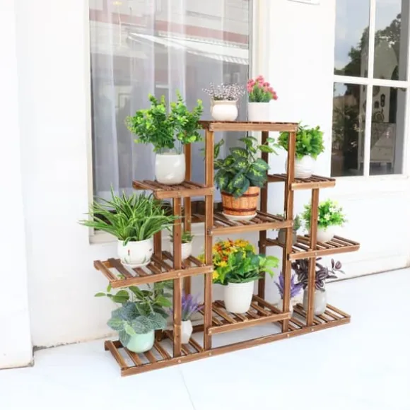 Plante Stativ, Flere Lag, Carboniseret Træ